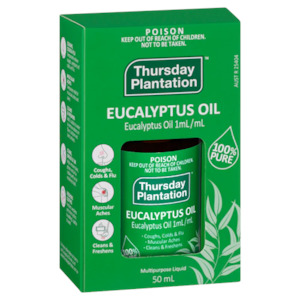 THURSDAY PLANTATION EUCALYPTUS OIL 100% 50ml