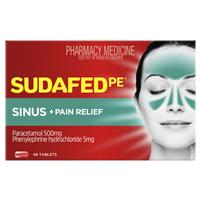 SUDAFED PE Sinus&Pain Relief Tab 48s