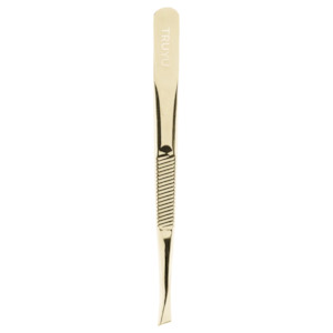 Cup Week And Ball Season: TRUYU 10-1013 Slant Tip Tweezer Gold