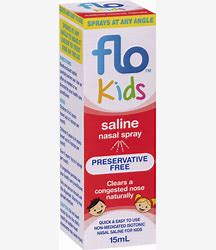School Wellness: FLO Kids Saline Nasal Spray 15ml