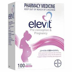 Womens Health: Elevit Iodine Preconception and Pregnancy Multivitamin Tablets