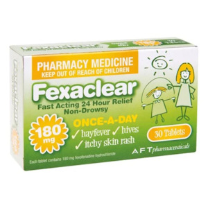 Spring Essentials: Fexaclear 180mg 30s