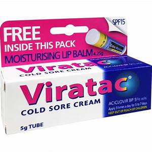 Spring Essentials: Viratac Cold Sore Cream 5g