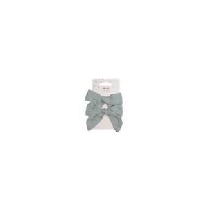 MAE 40-3120 Alligator Clip Bow Green 2pk