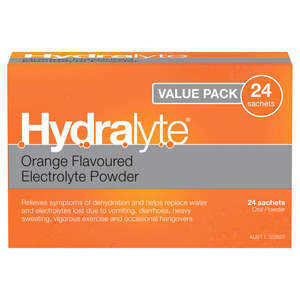 Hydralyte Orange Sachets 24pk