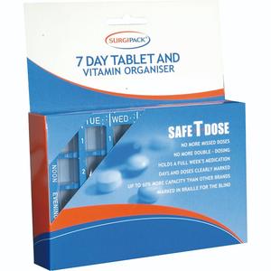 Other Home Health Devices: Surgipack Safe-T-Dose Tablet Organiser 1s