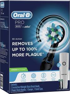Oral B Pro 800 Cross Action with Travel Case Midnight Black