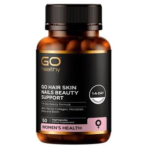 Weight Vitamins: GO Healthy GO Hair Skin Nails Beauty Support VegeCapsules 50s