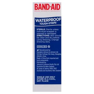 Band-Aid Tough Strips Waterproof 20pk