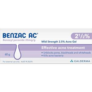 Benzac AC Gel 2.5% 60g