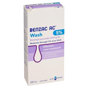 Benzac AC Wash 5% 200ml