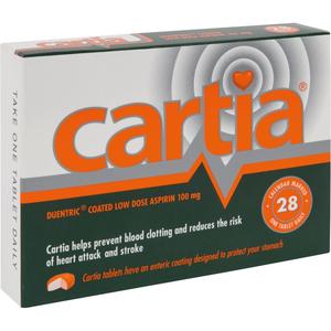 Cartia 100mg Tablets 28s