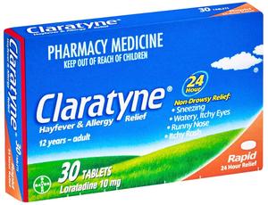 Claratyne: Claratyne Tabs 10mg 30s