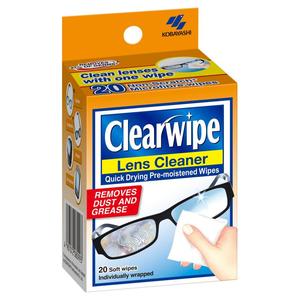Clearwipe: Clearwipe Lens Cleaner Soft Wipes 20s