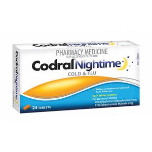 Codral: Codral Nightime Cold & Flu Tablets 24s