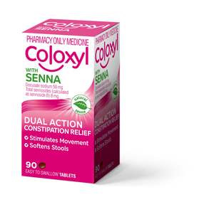 Coloxyl: Coloxyl With Senna Tablets 90s
