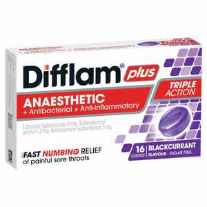 Difflam Plus Anaesthetic + Antibacterial + Anti-Inflammatory Sore Throat Triple &hellip;