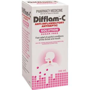 Difflam: Difflam Plus Solution 200ml
