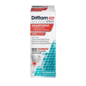 Difflam: Difflam Plus Sore Throat Spray 30ml