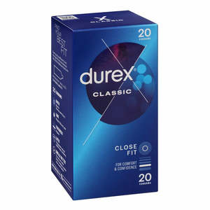 Durex Condoms Classic Close Fit 20pk
