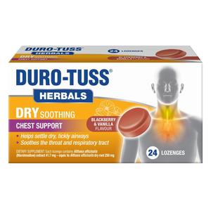 Duro-Tuss Herbals Dry Soothing Chest Suppport Lozenge 24s