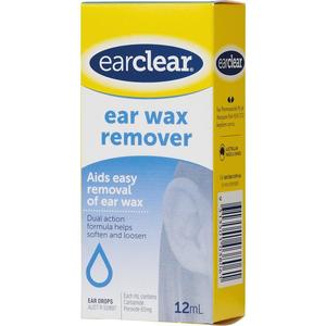 Ear Clear Ear Drops For Wax Removal 12ml