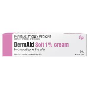 DermAid Soft Cream 1% 30g (Pharmacist Only Medicine)