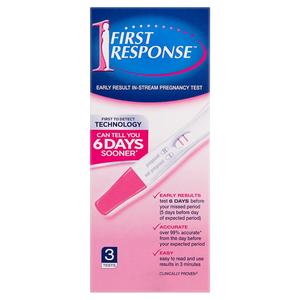 First Response: First Response Instream Pregnacy Test 3s