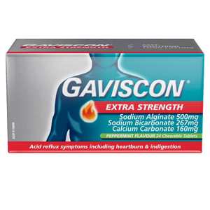 Gaviscon Extra Strength Peppermint Tablets 24s