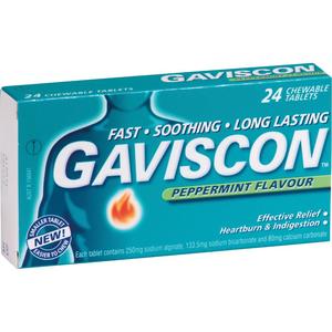 Gaviscon Peppermint Tablets 24s