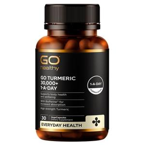 GO Healthy GO Turmeric 30,000+ 1-A-Day VegeCapsules 30s