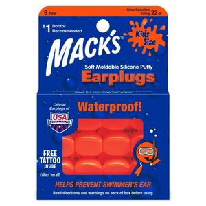 Macks: Macks Kid'S Size Silicone Earplugs 6pr