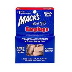 Macks Ultrasafe and Sound Foam Earplugs 10 Pairs