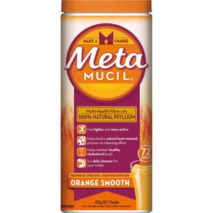 Metamucil: Metamucil Orange Smooth Powder 72 Dose 425g