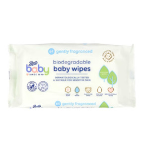 Baby Wipes: Boots Baby Biodegradable Fragranced Wipes 64pk