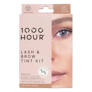 Brushes Applicators: 1000 Hour Lash & Brow Dye Plant Based Kit Light Brown/Blonde