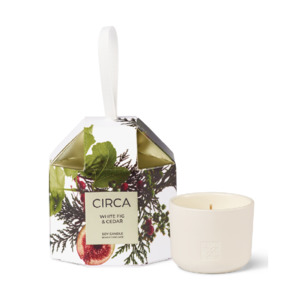 Circa Candle Bauble White Fig & Cedar 70g