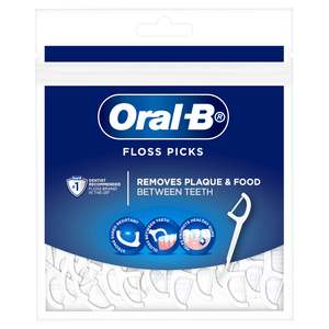 Dental Floss Picks: Oral B Floss Picks Nonflavoured White 75pk
