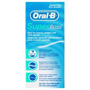 Oral B Super Floss Unwaxed 50m