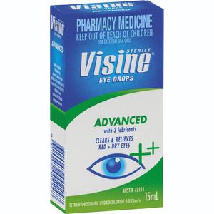 Visine Advanced Relief Eye Drops 15ml