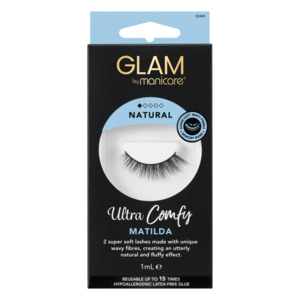 Eyes False Eyelashes: Glam by Manicare Ultra Comfy Lashes Natural - Matilda