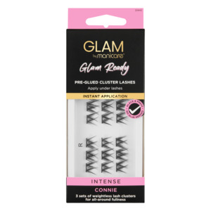 Glam by Manicare Glam Ready Pre-Glued Cluster Lashes Intense - Connie