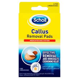 Foot Care Plasters Pads: Scholl Callous Removal Pads 4pk