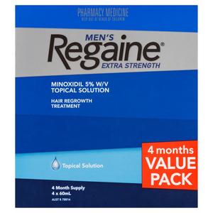 Regaine Men's Extra Strength 4 Mth Supply 4x60ml