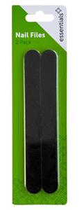 Manicure Pedicure Tools: Essentials Nail File Medium 175mm 2pk