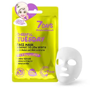 Masks Peels: 7Days Cheerful Tuesday Face Mask 28g