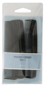 Brushes Combs: Adorn by Mae Comb Pocket Black 3s