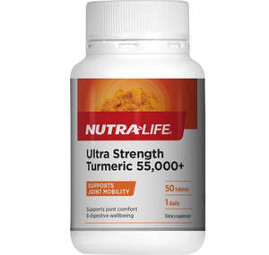 Bone Joint Health: Nutra-Life Ultra Strength Turmeric 55,000+ Tablets 50s