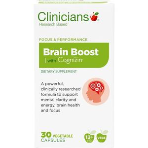 Brain Circulation: Clinicians Brain Boost +Cognizin Vege Capsules 30s