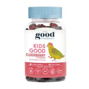 Ills Chills: The Good Vitamin Co Kids Good Elderberry + Ivy Extract Ills And Chills Soft-Chews 90s